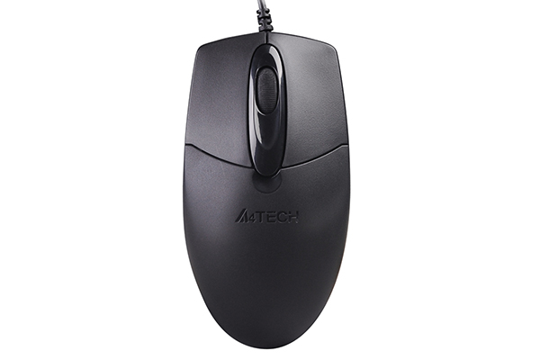A4Tech OP-720S Wired Silent Click Mouse - Black