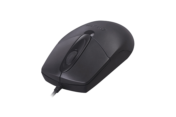 A4Tech OP-720S Wired Silent Click Mouse - Black