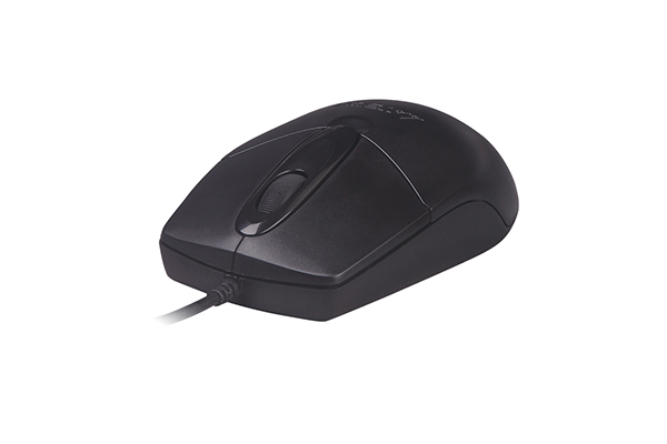 A4Tech OP-720S Wired Silent Click Mouse - Black