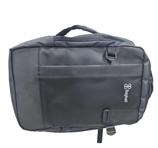 Bagbell 3010 Laptop Backpack Made by High Quality Material 2x Zipper fits up to 15.6 inch- black