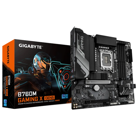 GIGABYTE B760M GAMING X  DDR5 Motherboard Supports Intel Core 12th-13th-14th Gen CPUs With PCIe 5.0 x16 Slot, 2xPCIe 4.0 M.2 Slots, and DDR5 Memory