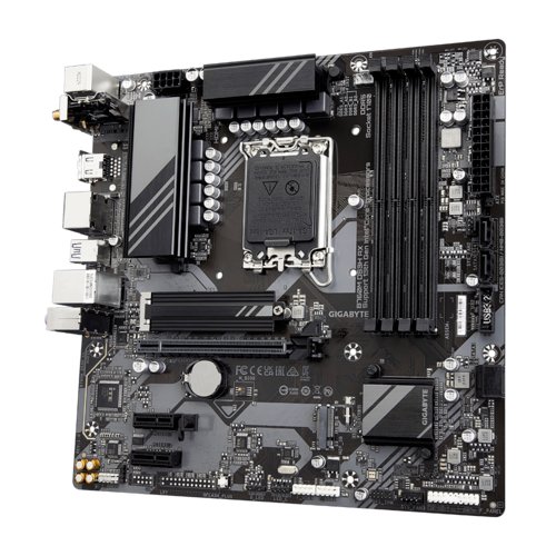GIGABYTE B760M DS3H AX DDR5 Motherboard Supports Intel Core 12th-13th-14th Gen CPUs With 2xPCIe 4.0 M.2 Slots and DDR5 Memory
