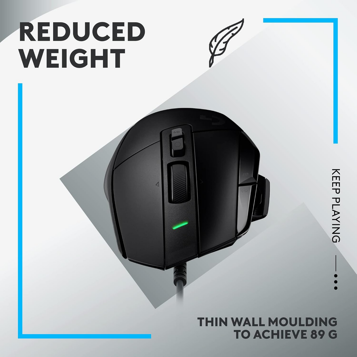 Logitech G502 X Gaming Mouse features a HERO 25K sensor 13 programmable buttons