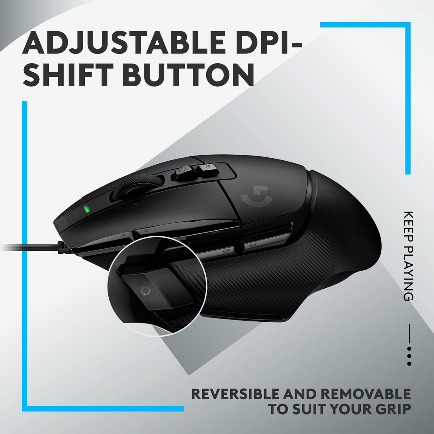 Logitech G502 X Gaming Mouse features a HERO 25K sensor 13 programmable buttons