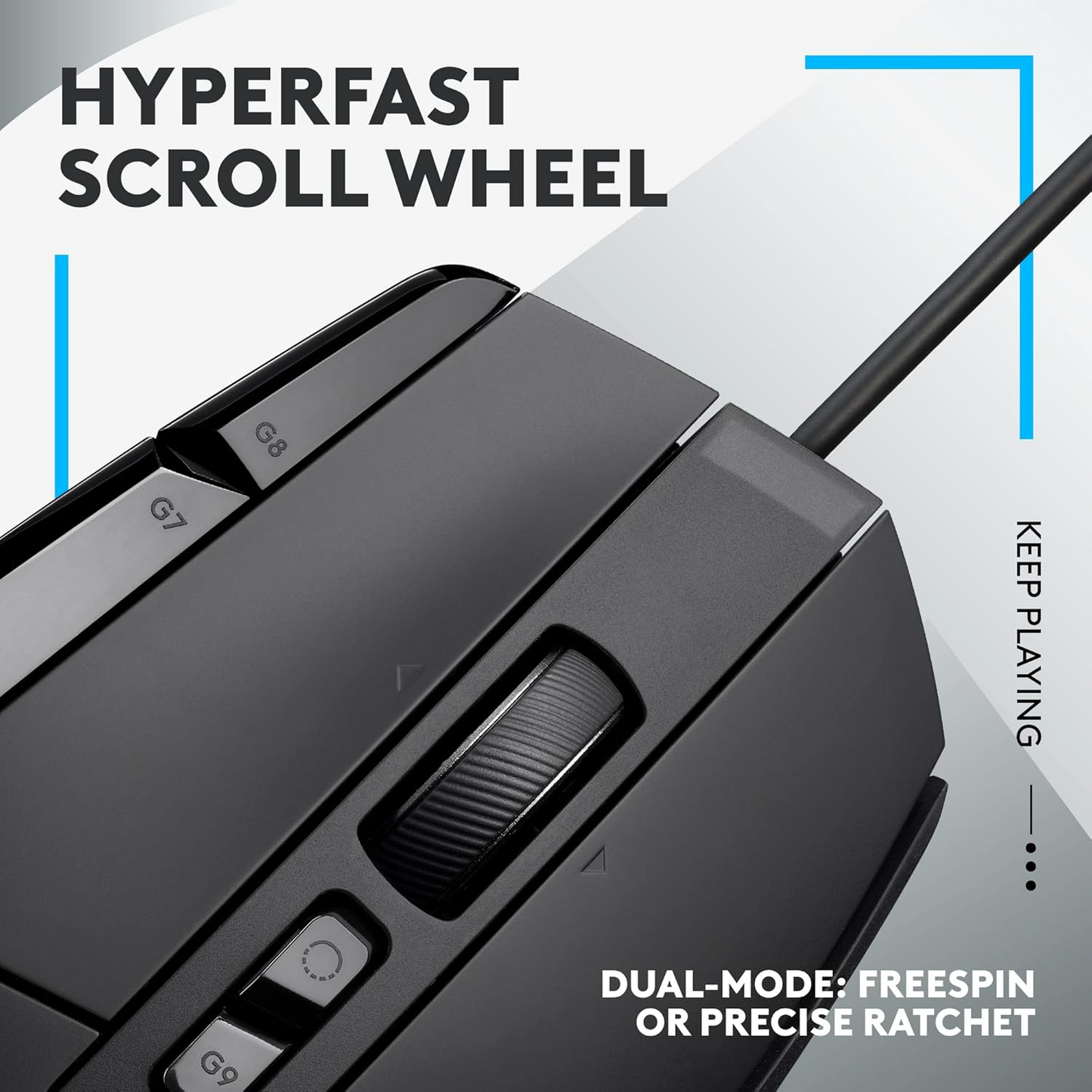Logitech G502 X Gaming Mouse features a HERO 25K sensor 13 programmable buttons
