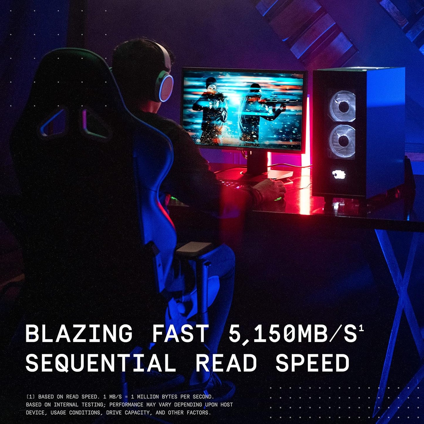 قرص SSD NVMe WD Black SN770 سعة 2 تيرابايت PCIe Gen4 x4 بسرعة قراءة تصل إلى 5150 ميجابايت/ثانية وسرعة كتابة تصل إلى 4900 ميجابايت/ثانية