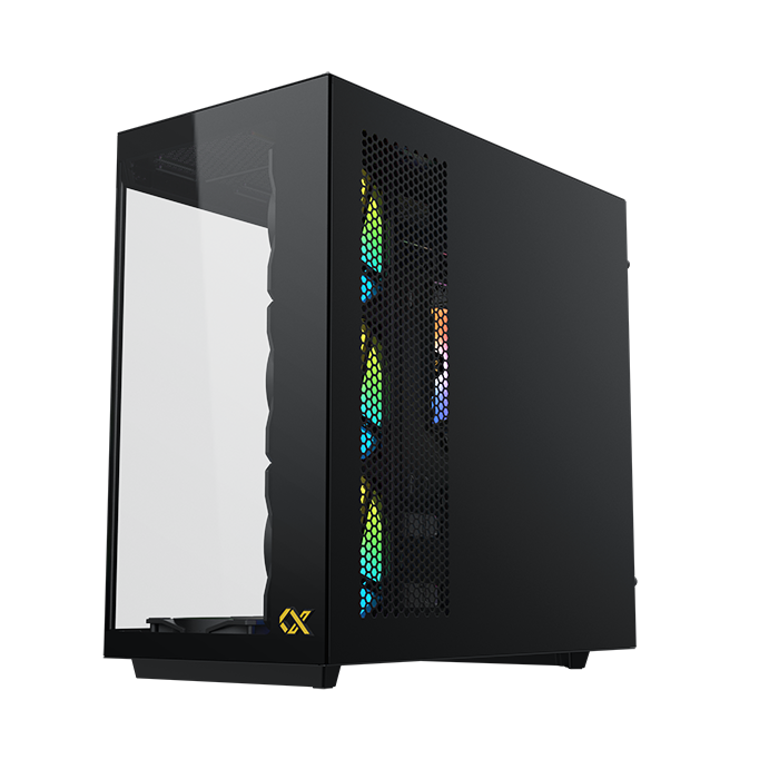 Xigmatek Cubi II Type C 7 Fans Argb Mid Tower Case Black