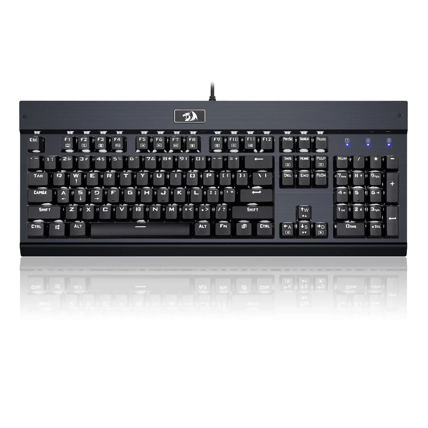 Redragon KG010-KN Gaming Mechanical Keyboard – Brown Switch – White Led -Black