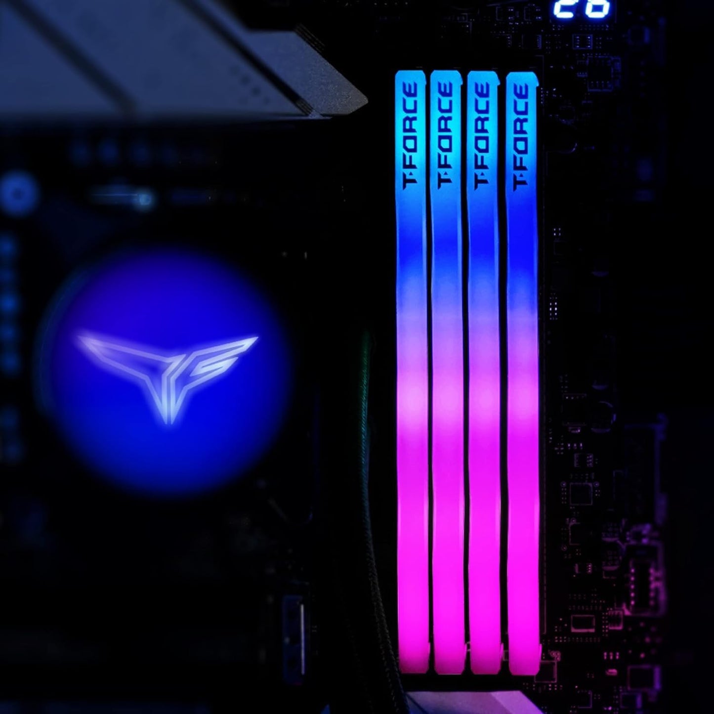 TeamGroup T-Force Delta RGB 16GB 6000MHz CL38 Desktop Gaming DDR5 RAM with Intel XMP 3.0 and AMD Expo Support (Black)