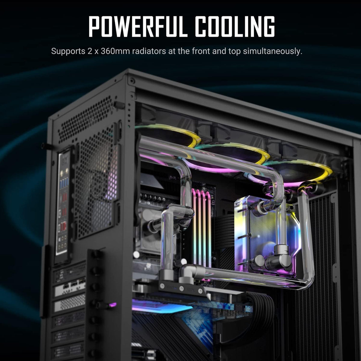 ANTEC AX90 ARGB Mid-Tower Case + PSU G750 750w 80+ Gold