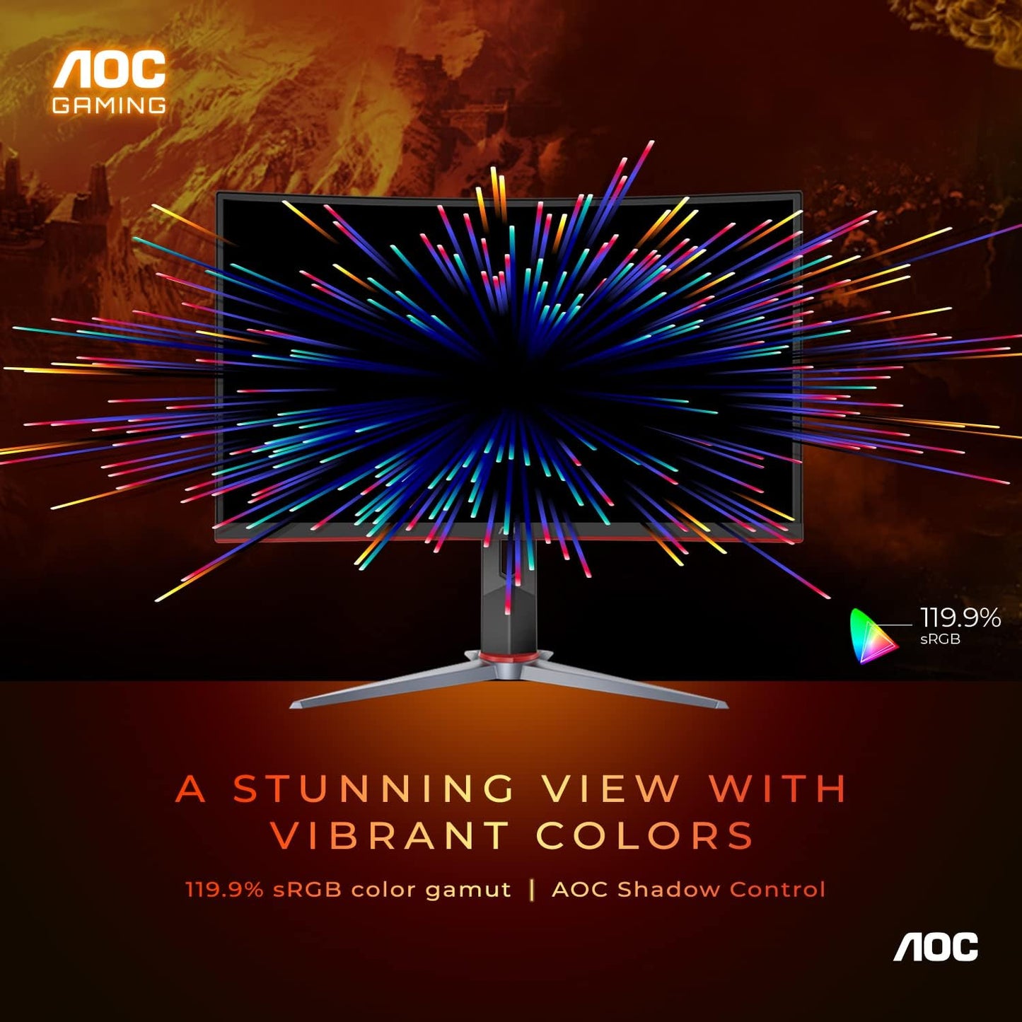 AOC C27G2Z 27inch Curved VA Panel 240Hz 0.5ms FHD Gaming Monitor