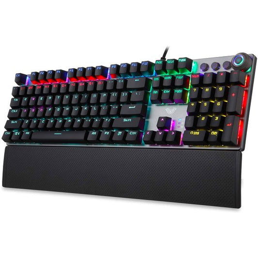 AULA f2088 RGB Mechanical Gaming Keyboard with Magnetic Hand Wrist Rest
