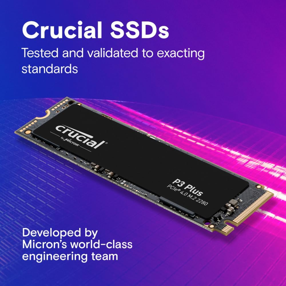 Crucial P3 Plus 1TB Pcie Gen 4.0 NVMe M.2 - ALARABIYA COMPUTER