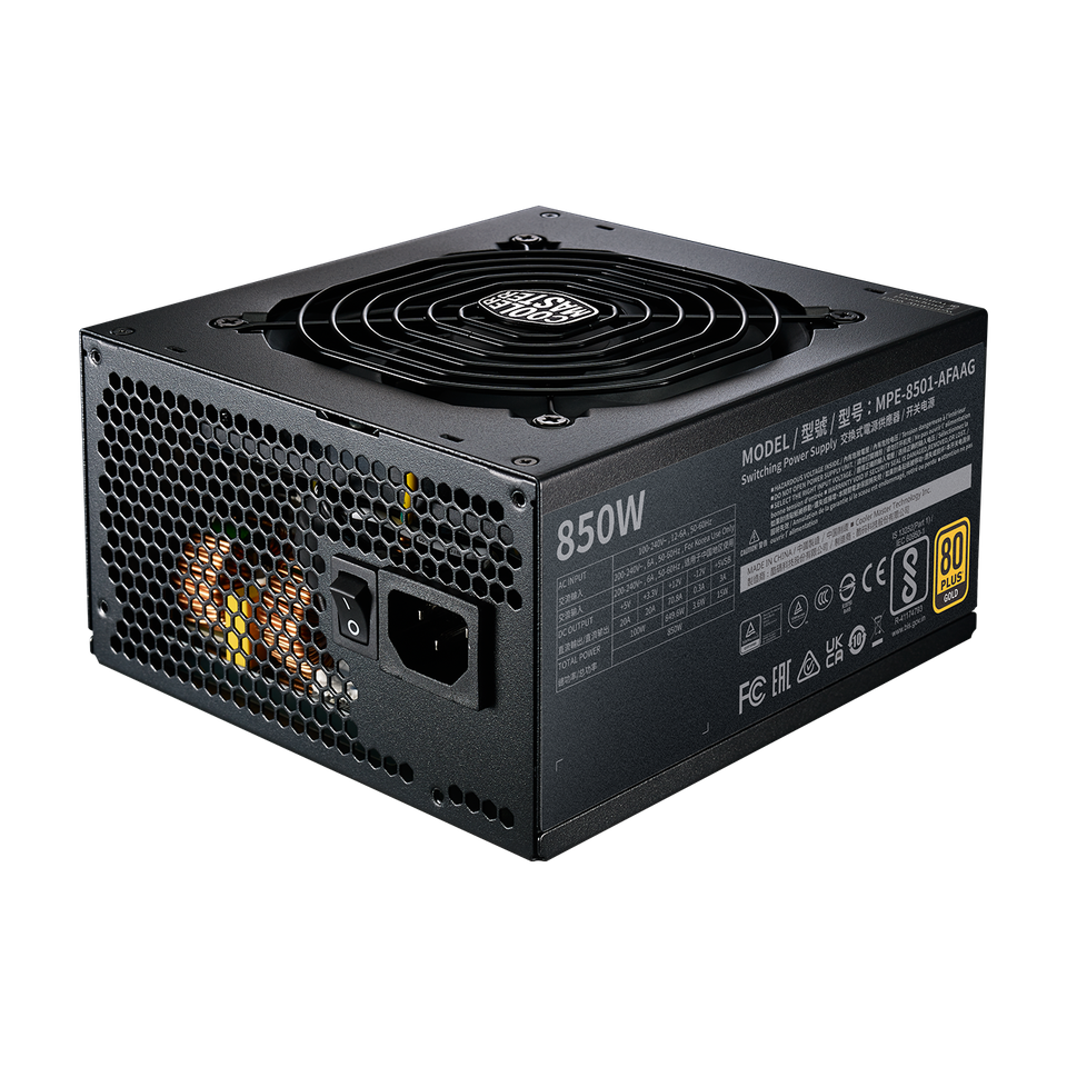 POWER SUPLY/COOLER MASTER/MWE Gold 850
V3 ATX3.1 w/EU cord