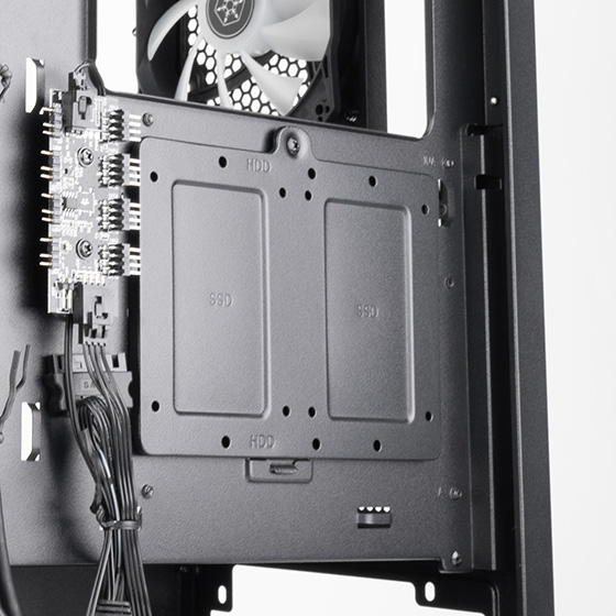 SilverStone FARA 514X ATX Mid-Tower Chassis with 4x ARGB Fans Dual 360mm Radiator Support High Airflow Mesh Panel 394mm GPU Support USB-C I O and High-Capacity Design