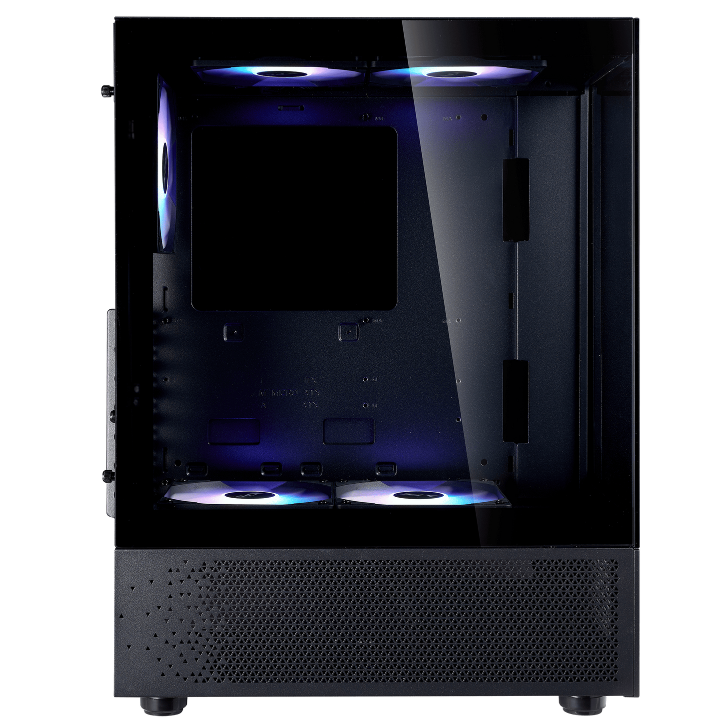 XPG INVADER X MINI 5 x ARGB FANS Compact Mid-Tower Chassis - Black