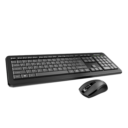 Meetion C4120 Wireless Combo Keyboard and Mouse-Black
