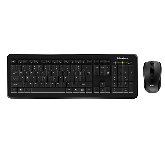 Meetion C4120 Wireless Combo Keyboard and Mouse-Black