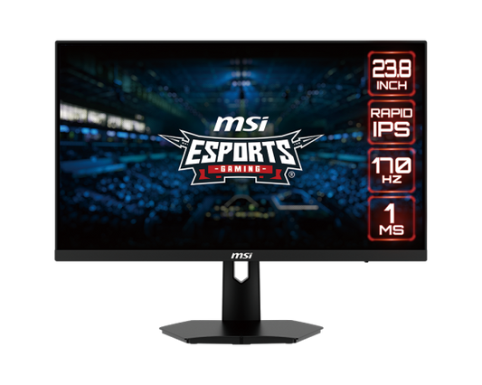 MSI G244F 170Hz 1MS GTG Rapid IPS FHD Gaming Monitor 94.4% Adobe RGB 92.05% DCI-P3 122.88% SRGB