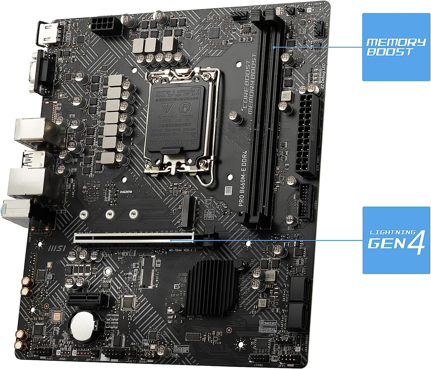 MSI PRO B660M-E Intel LGA 1700 Micro ATX DDR4