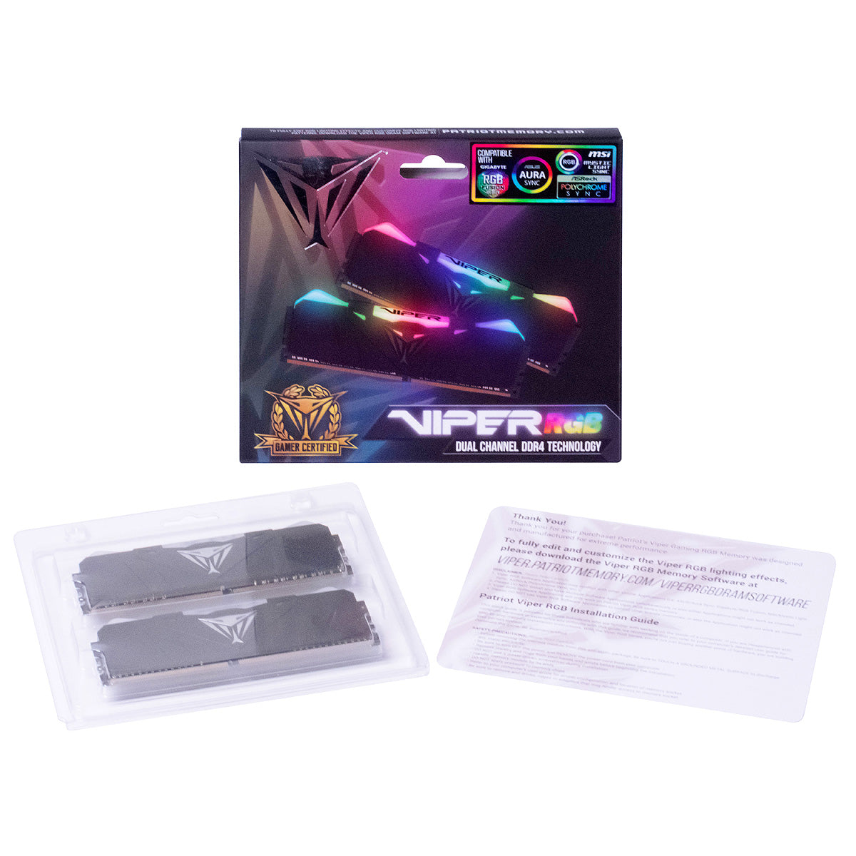 patriot 32GB (2 x 16GB) 3200MHz DDR4 Module rgb