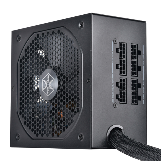 مزود طاقة SilverStone DA1000 Gold Cybenetics 1000W شبه معياري ATX مزود بمنفذ PCIe 5.0 12+4 سنون