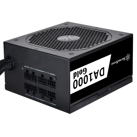 مزود طاقة SilverStone DA1000 Gold Cybenetics 1000W شبه معياري ATX مزود بمنفذ PCIe 5.0 12+4 سنون