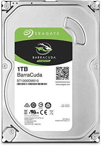 Seagate BarraCuda 1TB Internal Hard Drive HDD – 3.5 Inch SATA 6 Gb/s 7200 RPM