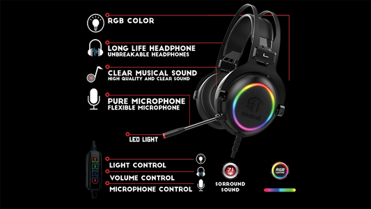 HEADPHONE ST-STANDARD GM-016 GAMING USB 7.1