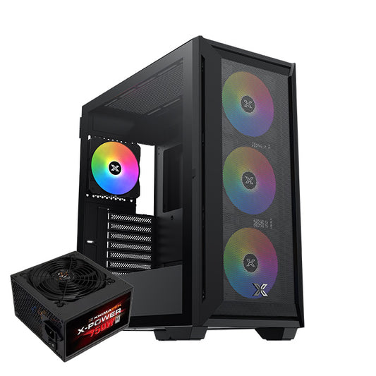 علبة Xigmatek Master X 2 Pro ARGB مع مصدر طاقة أبيض 750 واط 80+