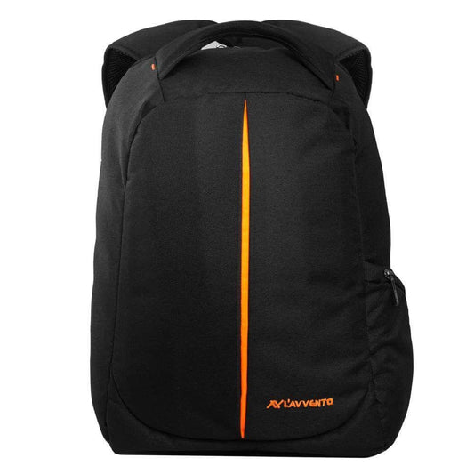L'avvento Discovery Laptop Anti-Theft Backpack fit up to 15.6” Nylon with Padded Laptop Compartment BG04B- black