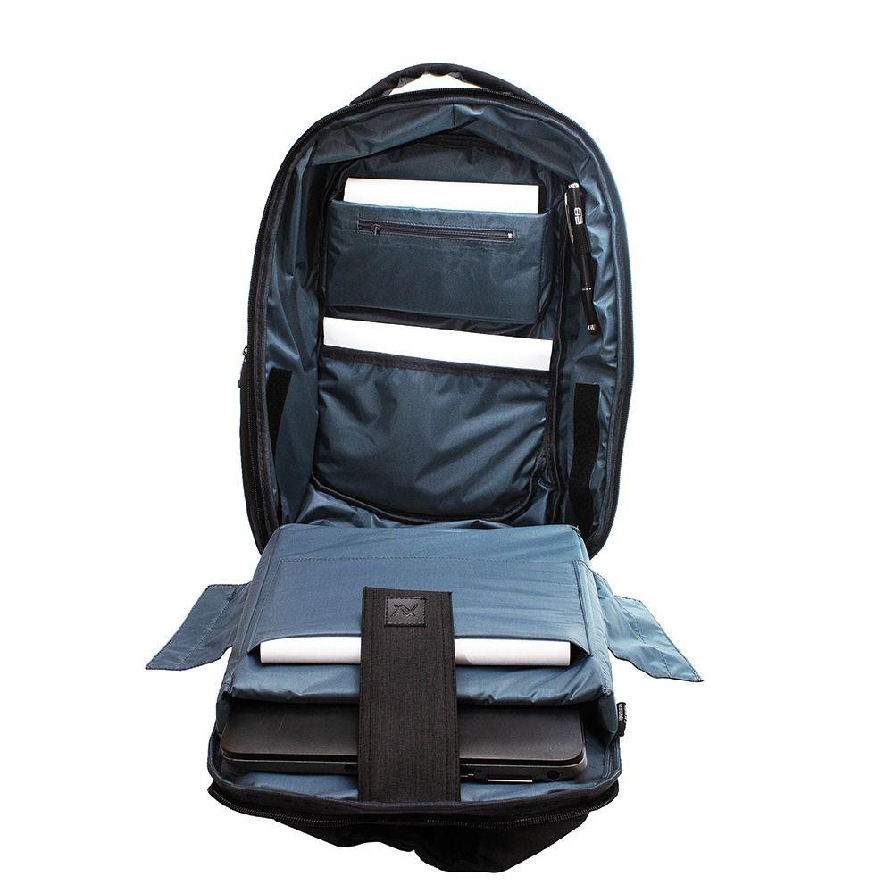 L'avvento Discovery Laptop Anti-Theft Backpack fit up to 15.6” Nylon with Padded Laptop Compartment BG04B- black