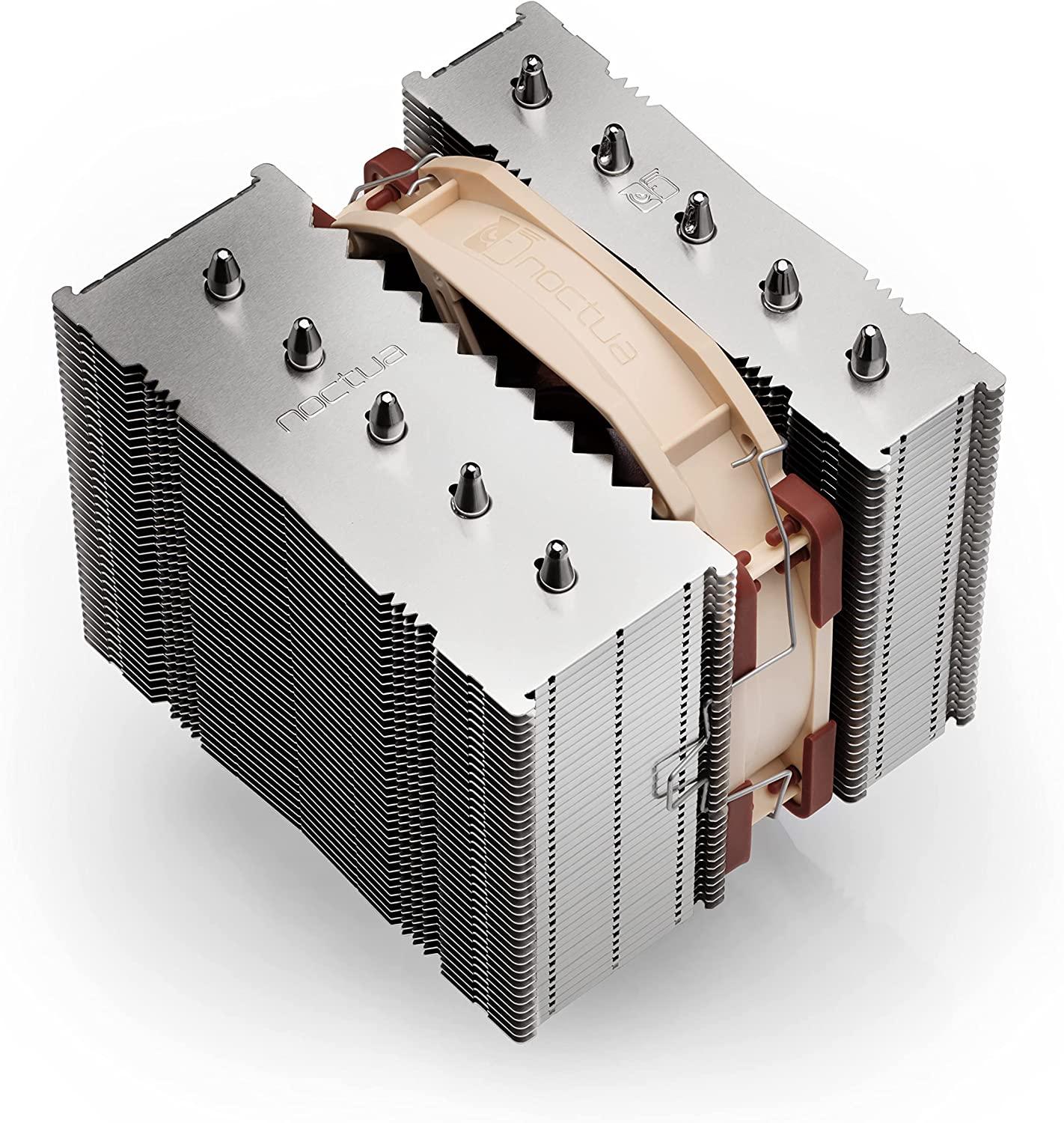 Noctua NH-D12L Low-Height Dual-Tower CPU Cooler (120mm, Brown)