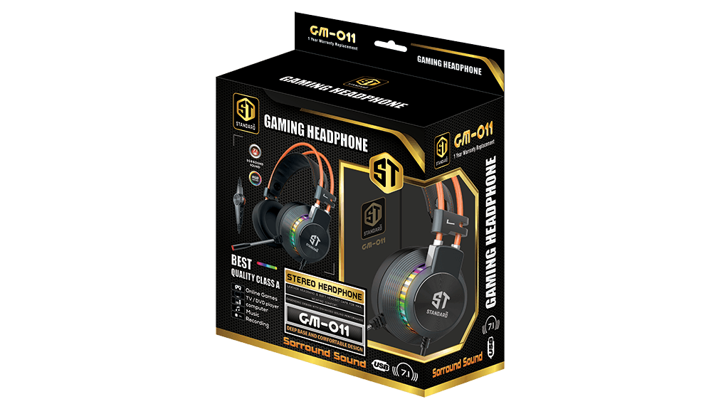 HEADPHONE ST-STANDARD GM-011 GAMING USB 7.1