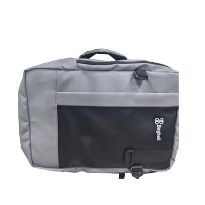 Bagbell 3010 Laptop Backpack Made by High Quality Material 2x Zipper fits up to 15.6 inch- Gray