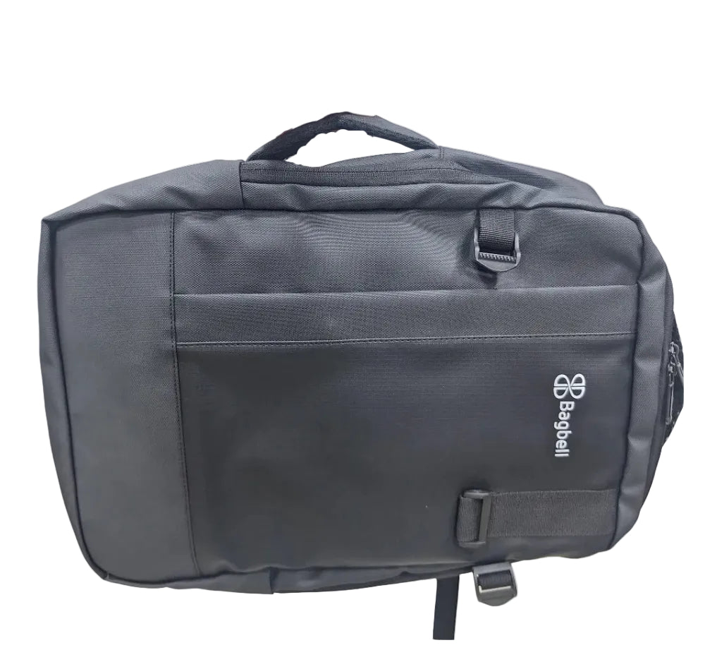 Bagbell 3010 Laptop Backpack Made by High Quality Material 2x Zipper fits up to 15.6 inch- black
