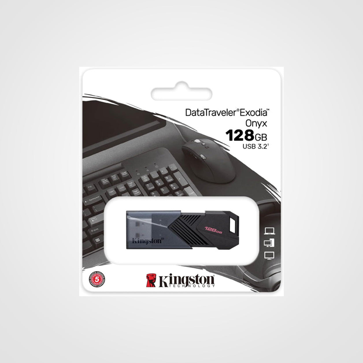 Kingston Exodia Onyx 128GB USB 3.2 Flash Drive