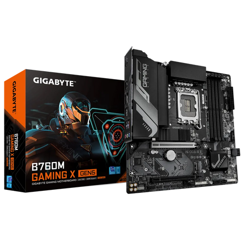 GIGABYTE B760M GAMING X  DDR5 Motherboard Supports Intel Core 12th-13th-14th Gen CPUs With PCIe 5.0 x16 Slot, 2xPCIe 4.0 M.2 Slots, and DDR5 Memory
