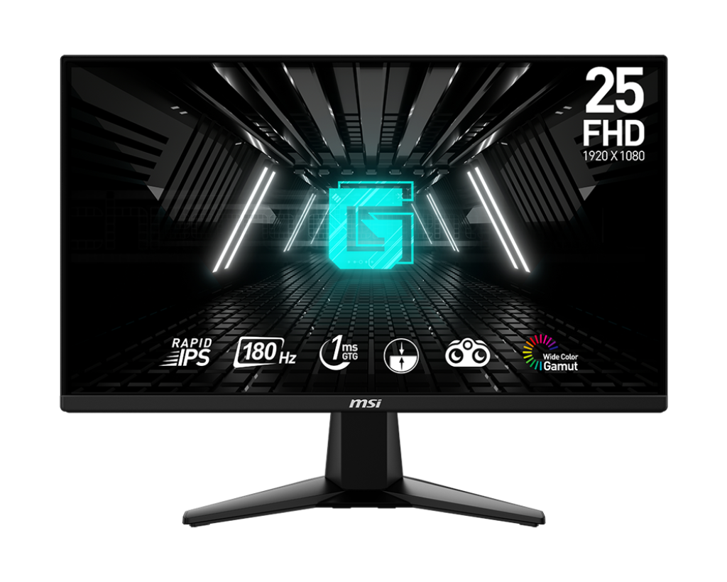 MSI G255F 24.5" FHD 180Hz 1ms Rapid IPS Gaming Monitor with FreeSync & DisplayPort/HDMI