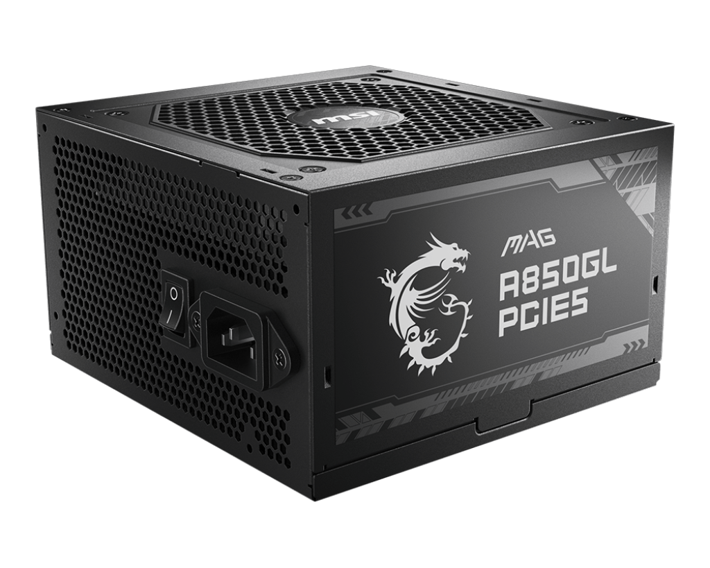 MSI MAG A850GL 850 واط PCIE 5.1 ​​- ATX 3.1 - وحدة تزويد طاقة كاملة - حاصلة على شهادة 80 Plus Gold