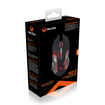 Meetion M915 optical Backlight gaming mouse 5 buttons 2400dpi