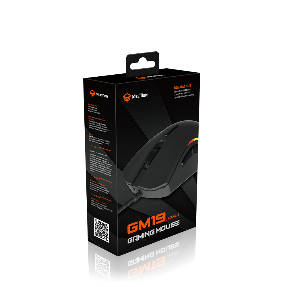 Meetion GM19 2023 Chromatic RGB 12000dpi gaming mouse