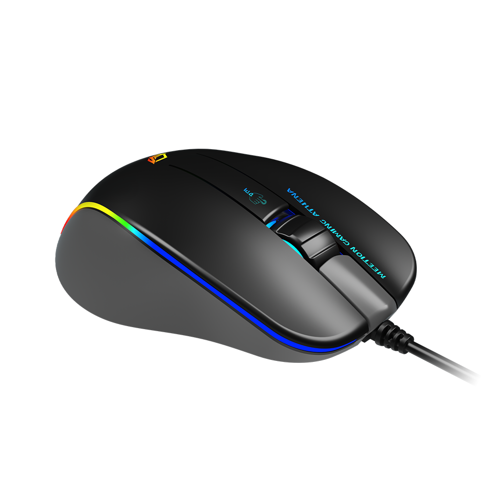 Meetion GM23 2023 RGB Circulation Backlit Wired Gaming Mouse - black