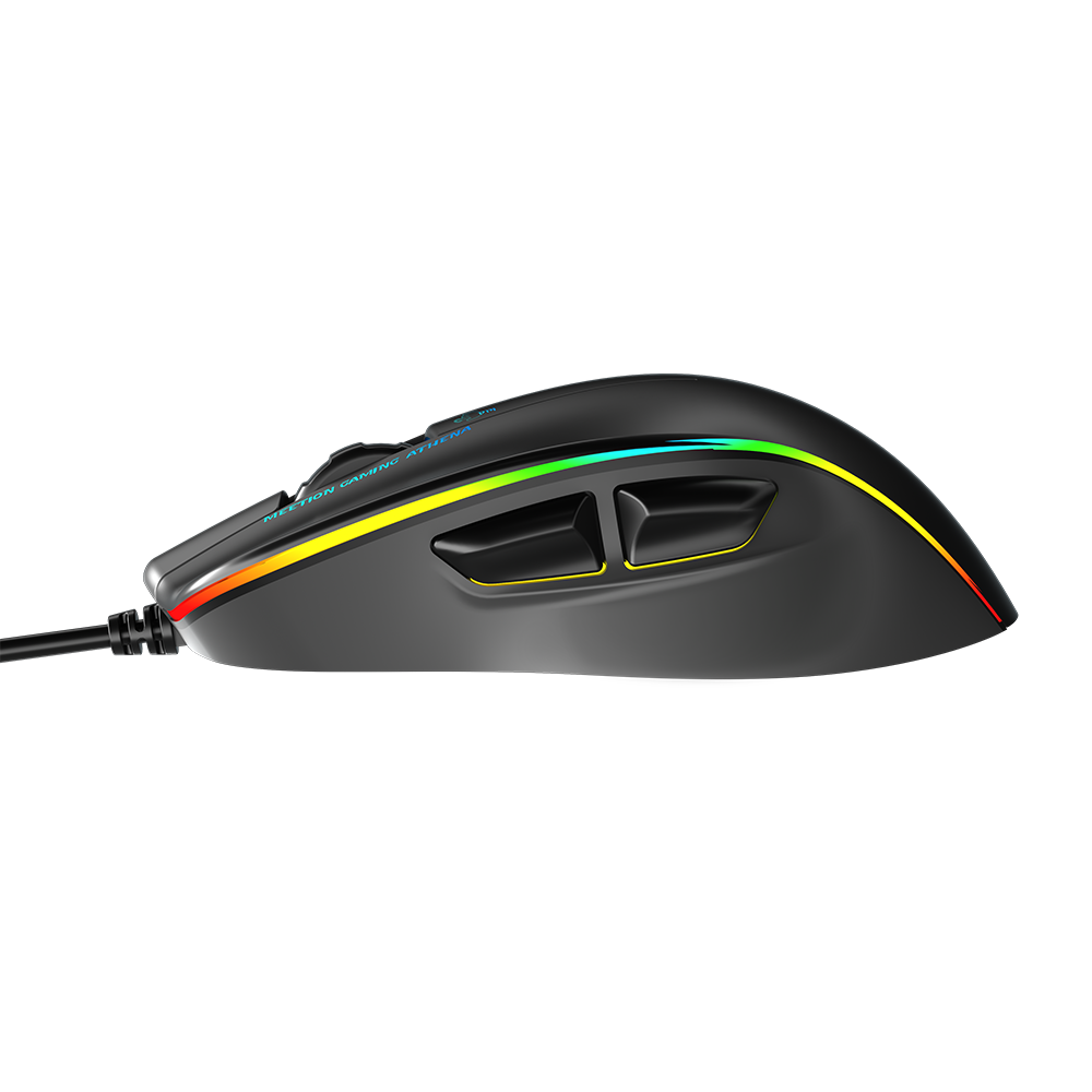 Meetion GM23 2023 RGB Circulation Backlit Wired Gaming Mouse - black