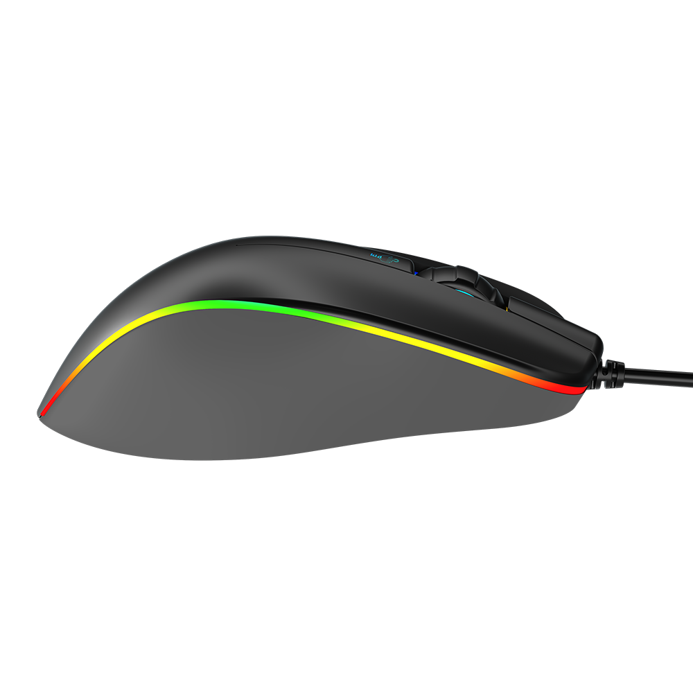 Meetion GM23 2023 RGB Circulation Backlit Wired Gaming Mouse - black