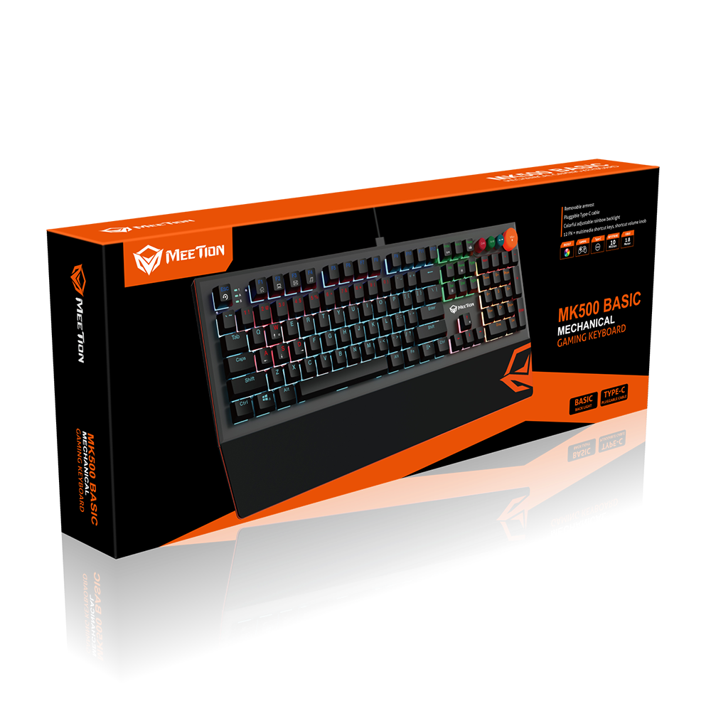 Meetion MK500 Basic Blue switch AR/EN Wired Mechanical Keyboard