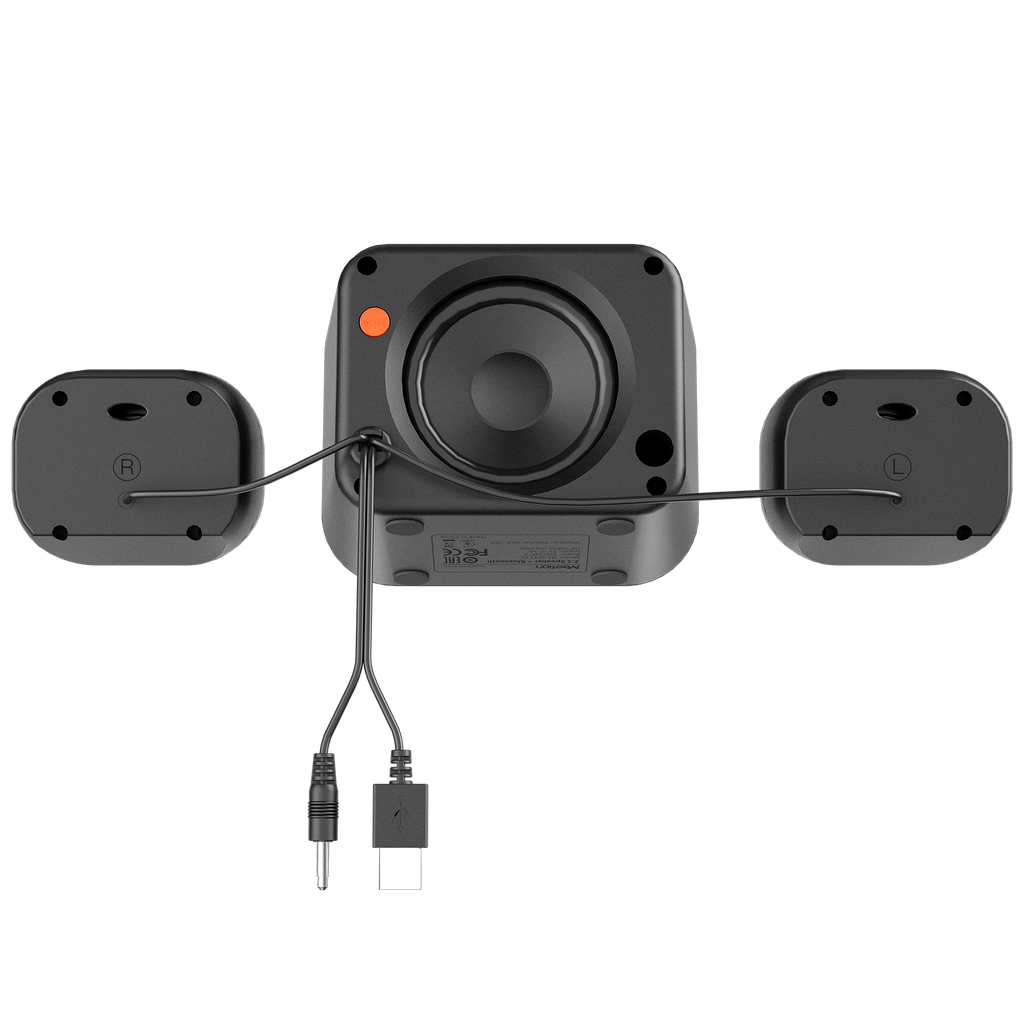 سماعة بلوتوث سطح المكتب Meetion SP2110 2.1، 5 وات، صوت عالي، جهير صادم، تجربة صوتية فائقة 2.1 قناة