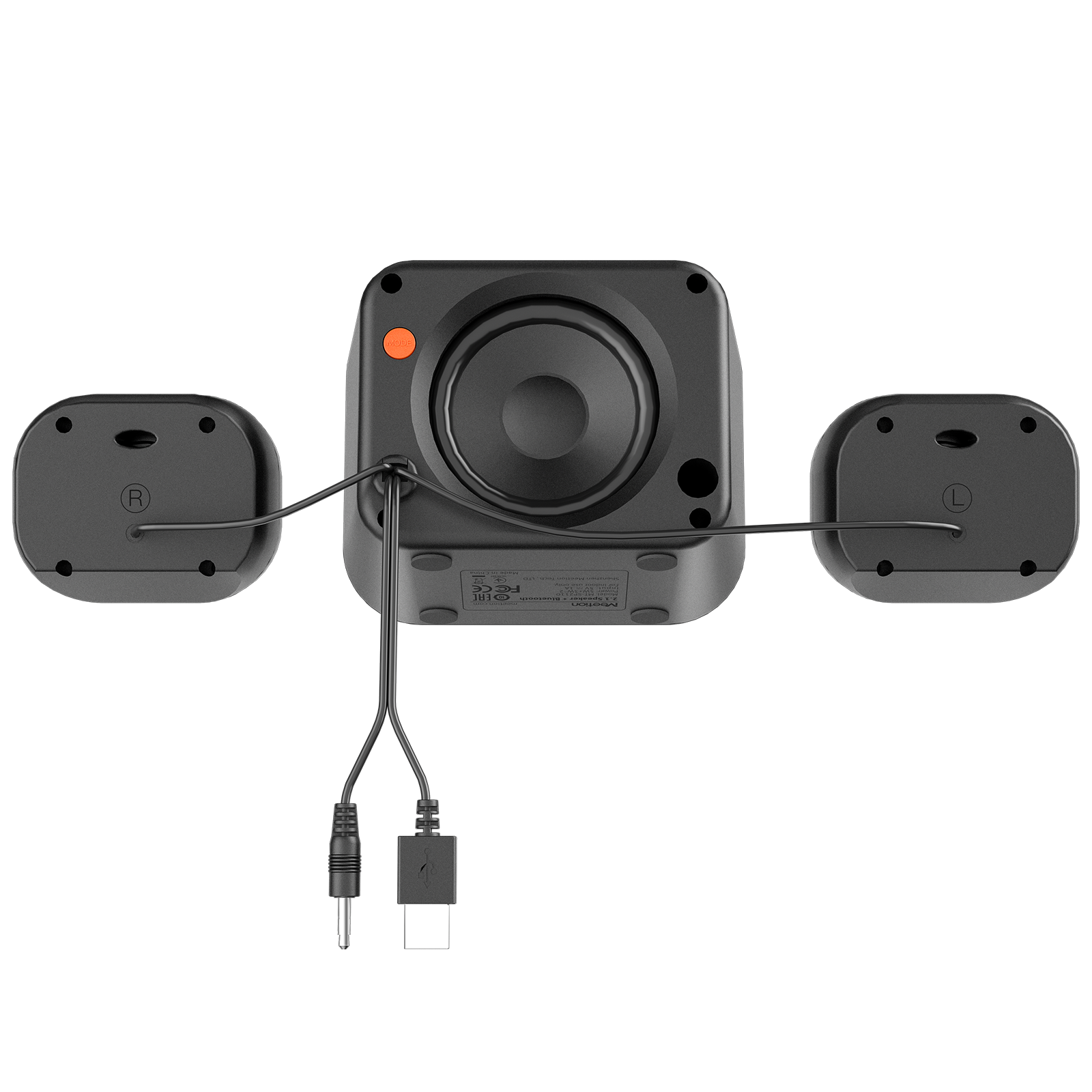 سماعة بلوتوث سطح المكتب Meetion SP2110 2.1، 5 وات، صوت عالي، جهير صادم، تجربة صوتية فائقة 2.1 قناة