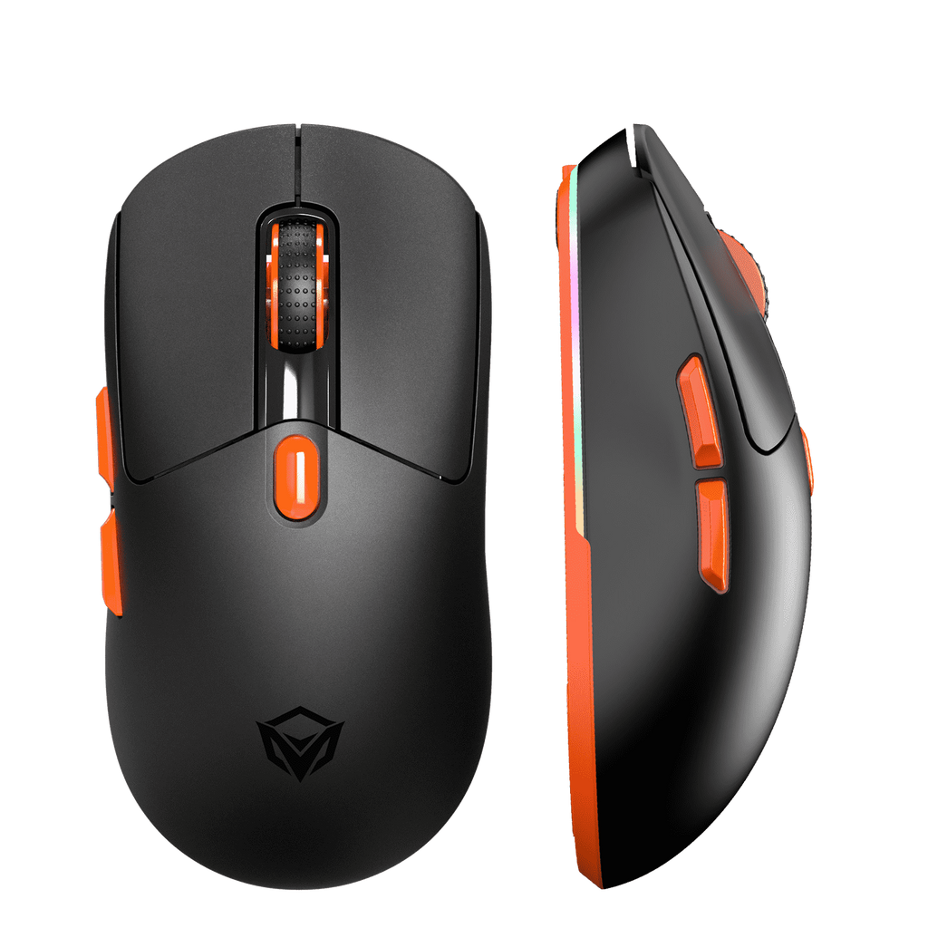 Meetion Air GW38 3-Mode Wireless & Bluetooth Gaming Mouse – Pixart PAW3104 Sensor, Rechargeable with Charging Base