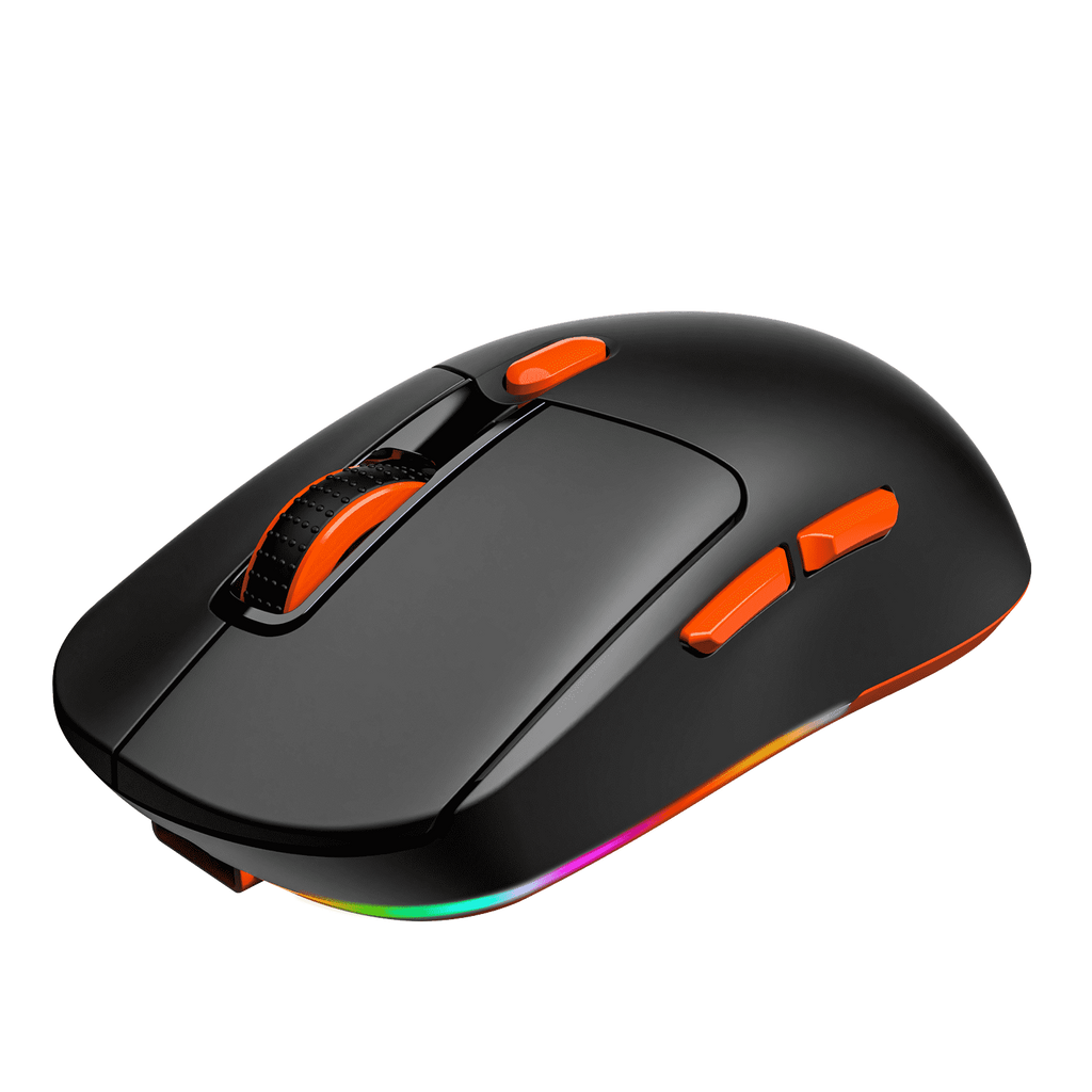 Meetion Air GW38 3-Mode Wireless & Bluetooth Gaming Mouse – Pixart PAW3104 Sensor, Rechargeable with Charging Base